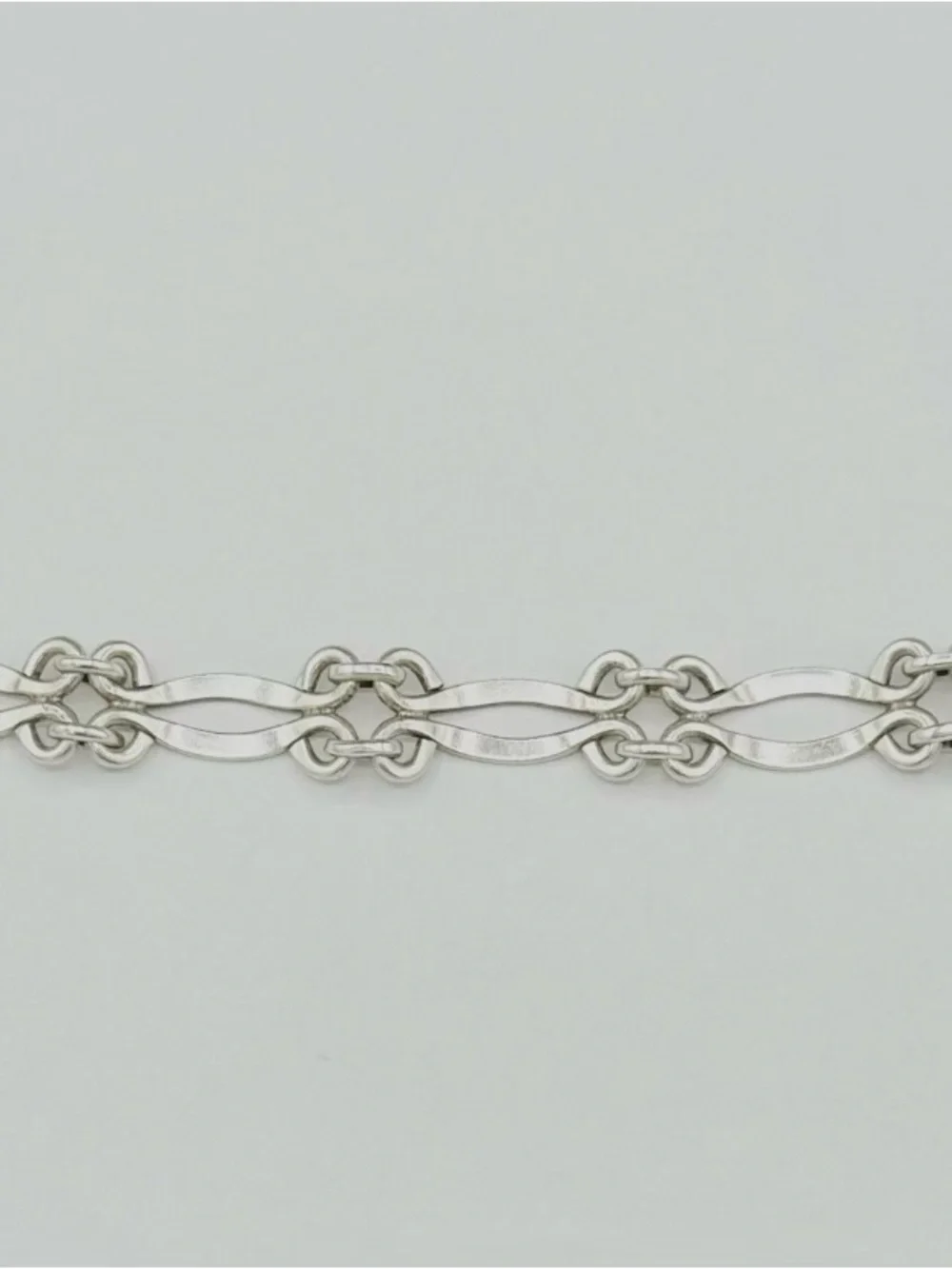 Vintage Mexico ATI Sterling Silver 925 Scroll Link Toggle Bracelet 7.5” 29.24 GR